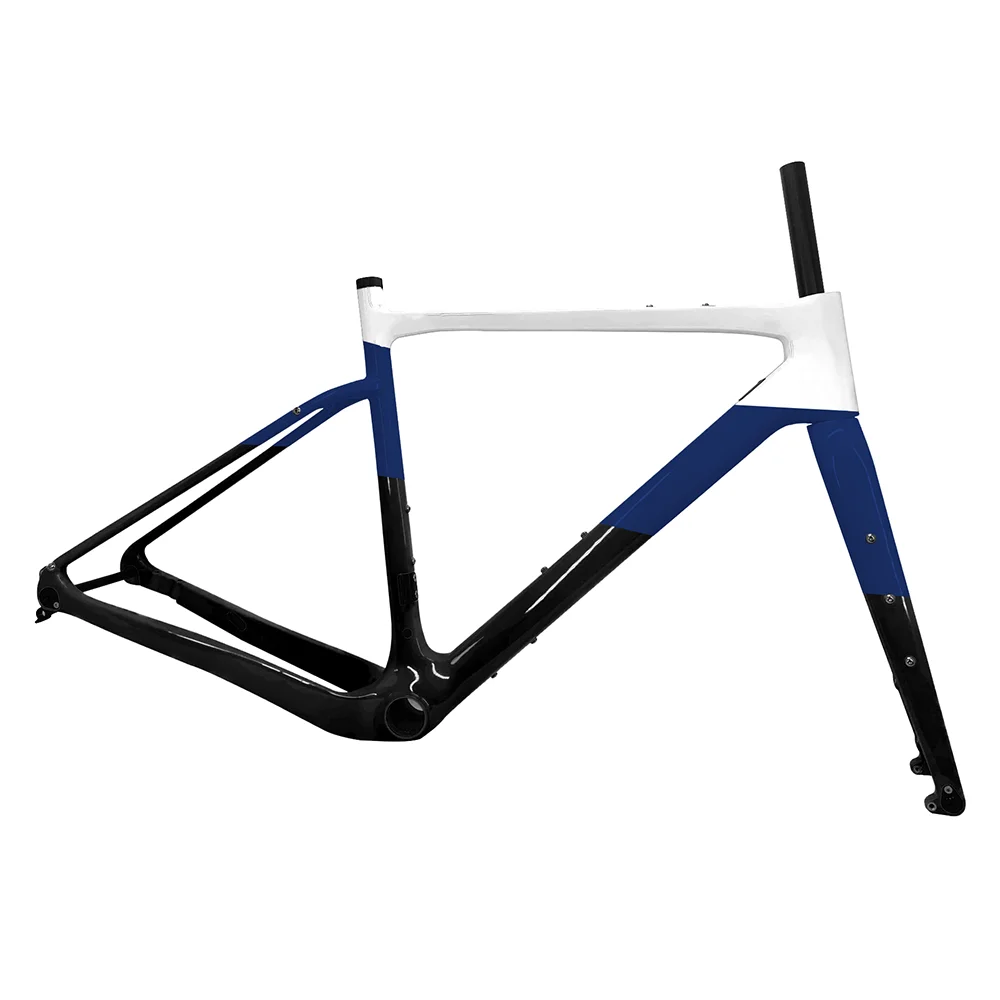 T1000 Carbon Gravel Rahmen 700C * 45C Gewinde Tretlager T47 Disc Bremse Gravel Fahrrad Frameset Flare Integrierte Lenker – Detail 20