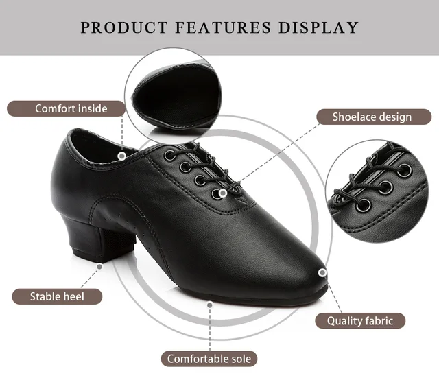 Scarpe Da Ballo Latino Uomo HIPPOSEUS - Tacco Basso, Suola In Pelle Scamosciata