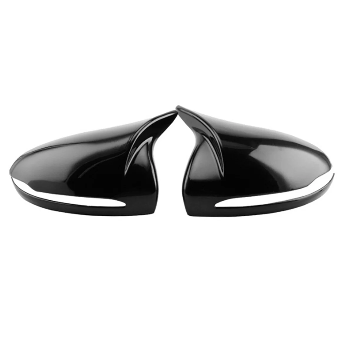 

For Mercedes Benz W205 W213 W222 Gloss Black Horned Style Side Rear View Mirror Cover Trim A0998110122 A0998110222