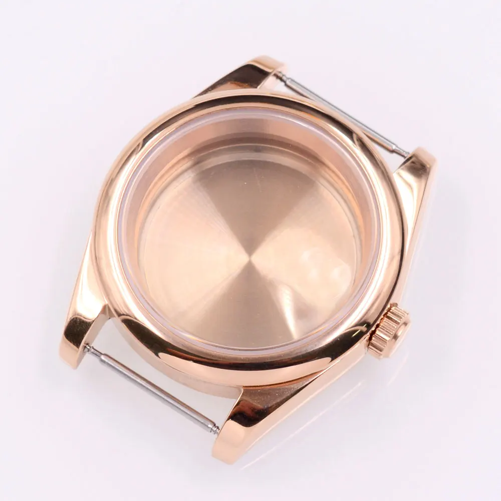 Sapphire Glass Watch Case - Silver/Rose Gold Finish