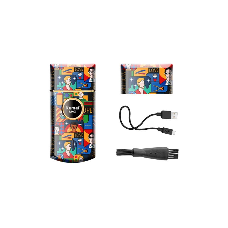 kemei multifuncional aparador de cabelo eletrico aparador 01