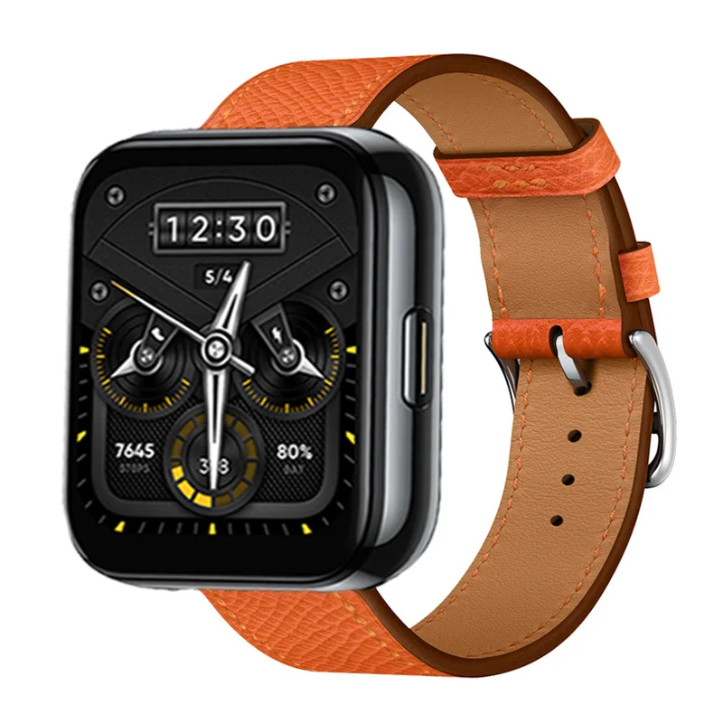 Premium Leather Strap for Smartwatch - Elegant Replacement Wristband Bracelet