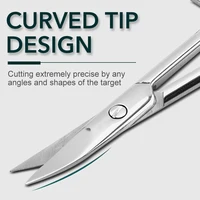 Professional Russian Manicure Inox Stainless Steel Manicure Nail Cuticle Scissors Nail Trimmer Cuticle Remover And Nails Cutter 2