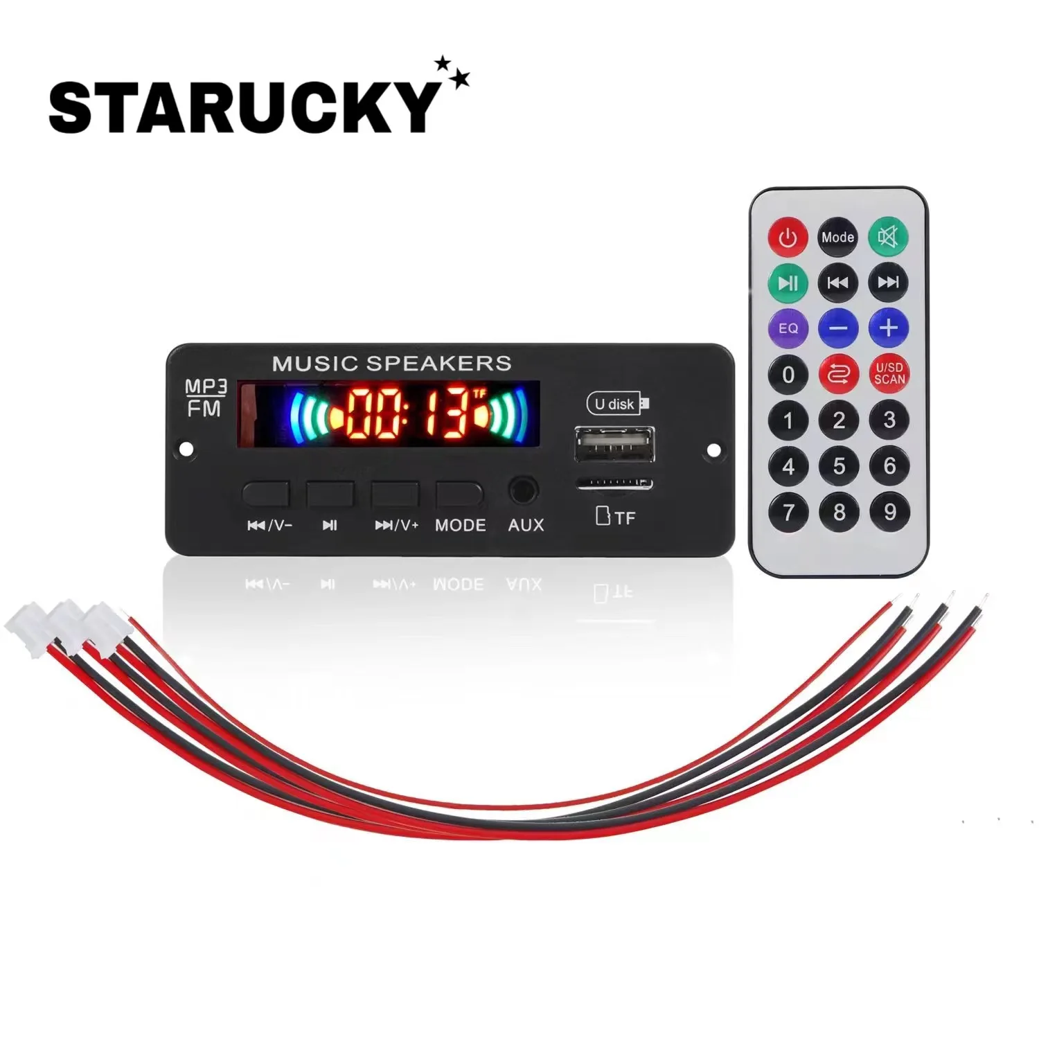 2*3W/20W/25W/40W MP3 Decoder Board 80W BLUETOOTH 5.0 Power Amplifier with Call Recording Wireless USB/TF/LINE IN/FM audio amplifier board audio decoder board