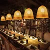 Handmade Natura Woven Lamp Wooden Bamboo Chandeliers Creative Rattan Pendant light for Japanese Restaurant Decorative Lighting 5