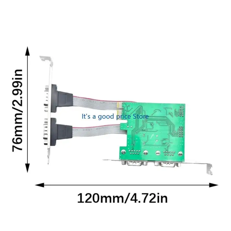RS232 포트 변환기 카드 PCIE를 4 포트 전송으로 두 배로 늘리는 빠른 속도의 PCIe