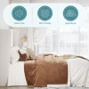 HOOMIC Velvet Upholstered Bed Frame, Vertical Channel Tufted Wingback Headboard, Wooden Slats Support Allewie 4