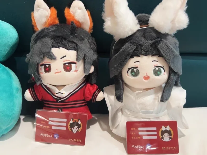 

20cmGenuine New Tian Guan Ci Fu Plush Dolls Xie Lian Hua Cheng Plushie Doll Soft Stuffed Cotton MiniDolls Dress Up Decor Toys