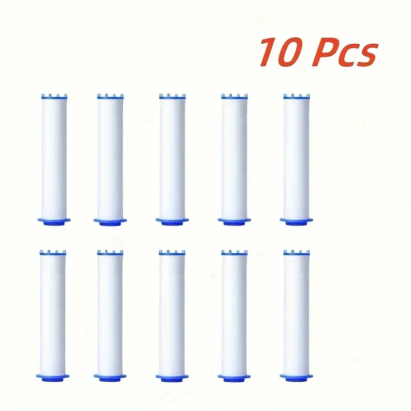 10/20/30 Pack White Handheld Shower Head Filter Replacement Elements - Sediment & Microorganism Removal, 5 Stages Filtration