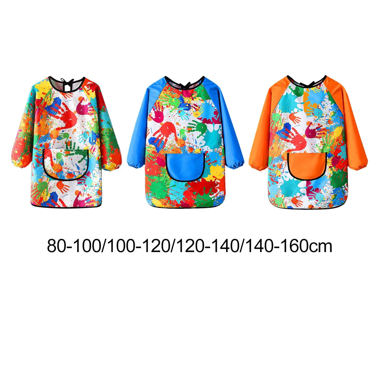 

Kids Art Smock Painting Apron Portable Art Class for Cooking Drawing Baby