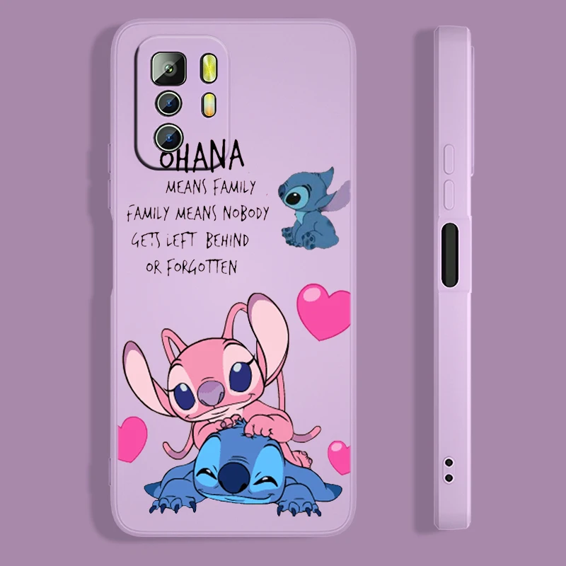 Funda para Xiaomi Redmi Note 13 4G Oficial de Disney Angel & Stitch Beso -  Lilo 