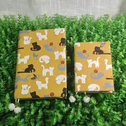 Cartoon Cat Notebook Cover - Protective Planner Case & Journal Protector - A6 (Cartoon Cat)