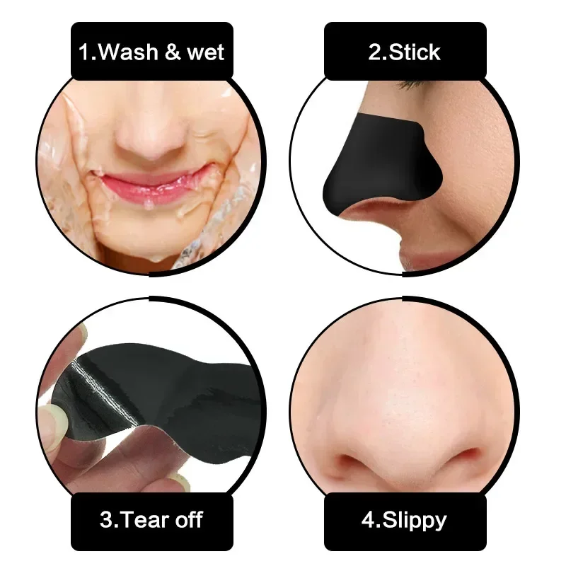 10-50PCS Nose Blackhead Remover Mask Shrink Pore Acne Treatment Sticker Black Dots Strips Nose Deep Cleansing Cleaner Skin Care 5