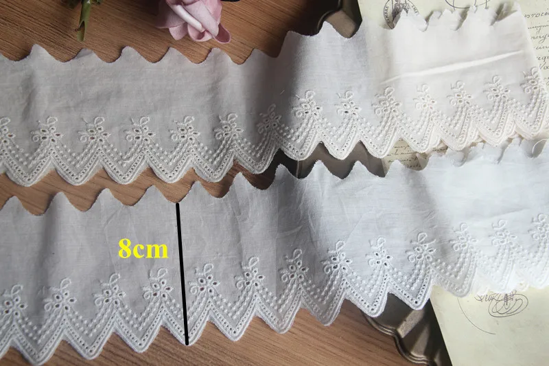 new style lace 100% cotton embroidery