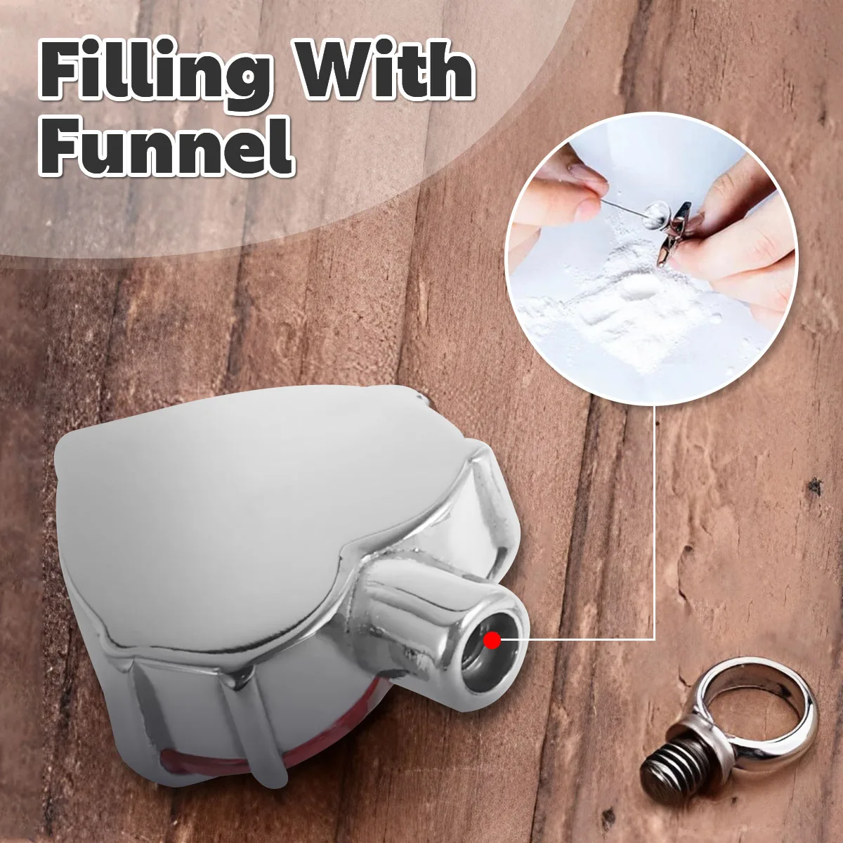 4/8Pcs Urn Necklace Set Stainless Steel Ashes Keepsake with Funnel and Pin Exquisite Waterproof Cremation Jewelry for Men Women