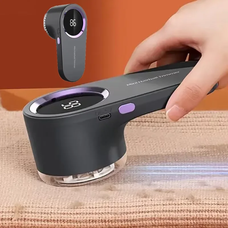 Lint Remover for Clothing LED Digital Electric Pellet Fluff Remover USB Rechargeable Fuzz Fabric Shaver Sweater Dropshipping 1