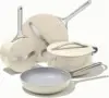 Pots, Pans, 3 Lids and Kitchen Storage - Non Toxic - Oven Safe & Compatible 1