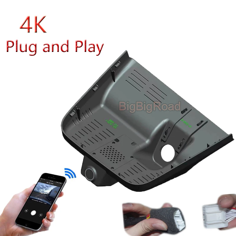 

4K Plug And Play For Geely ICON 2023 2024 Car Wifi DVR Video Recorder Dash Camera Dashing Cam