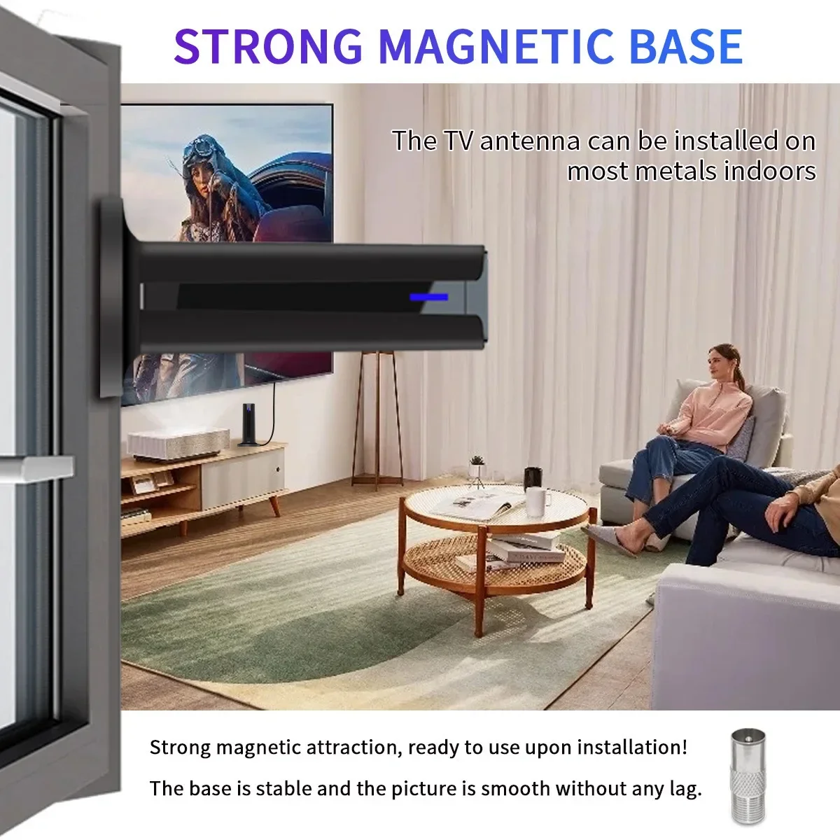 25DBI Digital Antenna for Smart TV Indoor 6000 Miles Long Range Reception 4K 108
