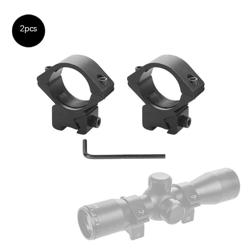 1 Pair 1 inch Ring Low Profile Scope Rings 3/8" Dovetail Mount for Hunting Optics mounting