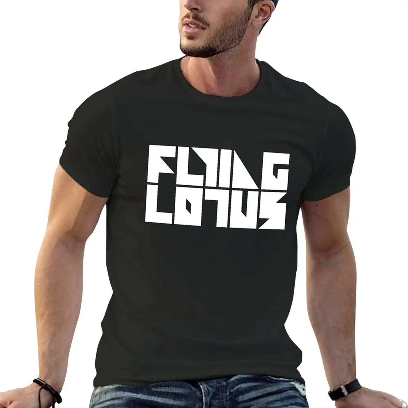 

Flying Lotus White Transparent T-shirt customizeds heavyweights mens graphic t-shirts big and tall