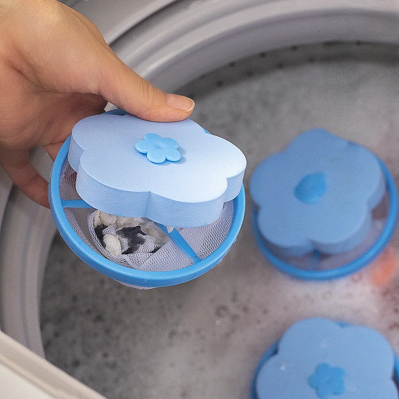 

2pcs Washing Machine Filter Floating Washing Clothes Hair Filter Bag Universal Floating Care Washing Bag Hair Remover