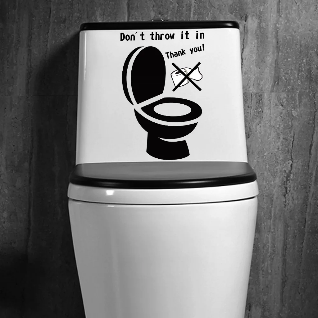 Tips for Toilet Stickers Bathroom Toilet Sticker Home Decoration Accessories Waterproof Removable for Decorative Stickers vinyl stickers toilet stickers toilet wall stickers toilet seat stickers