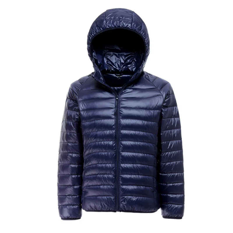 Ultra Light Autumn Winter Fashion Brand Duck Down Jacket Men Hooded Waterproof Streetwear Feather Coat Warm
