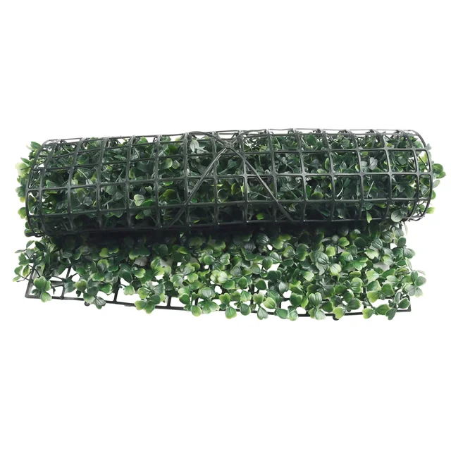 40x60cm Artificial Plant Walls Foliage Hedge Grass Mat Greenery Panels Fence Plastic Landscape Simulation Lawn Green Plants 6