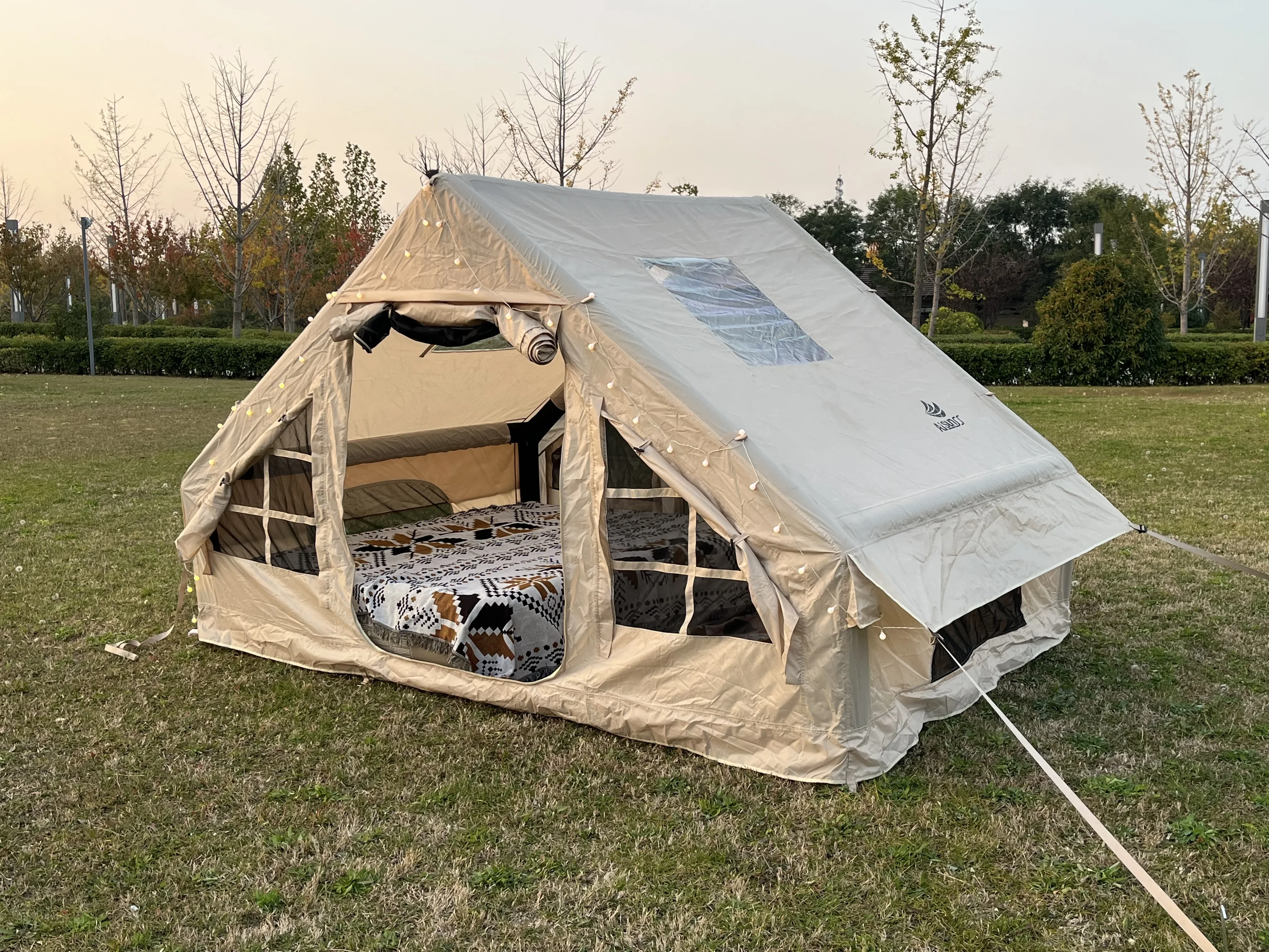 Outdoor Inflatable Camping Tent Family 3-4 Person