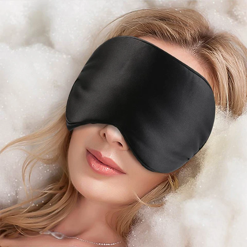 Luxurious 3D Silk Sleep Mask - Ultimate Eye Comfort for Restful Travel & Sleep