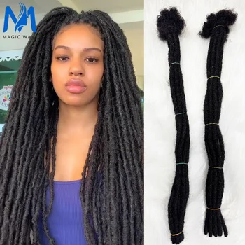 50 Strands Full Handmade 100% Real Human Hair Loc Dreadlock Extension for Men Women 6-20 Inches Loc Extension Human Hair 1