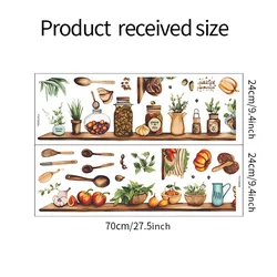 Elegant Kitchen Wall Decor - Stylish Dining Room and Creative Home Improvement Stickers (Black)