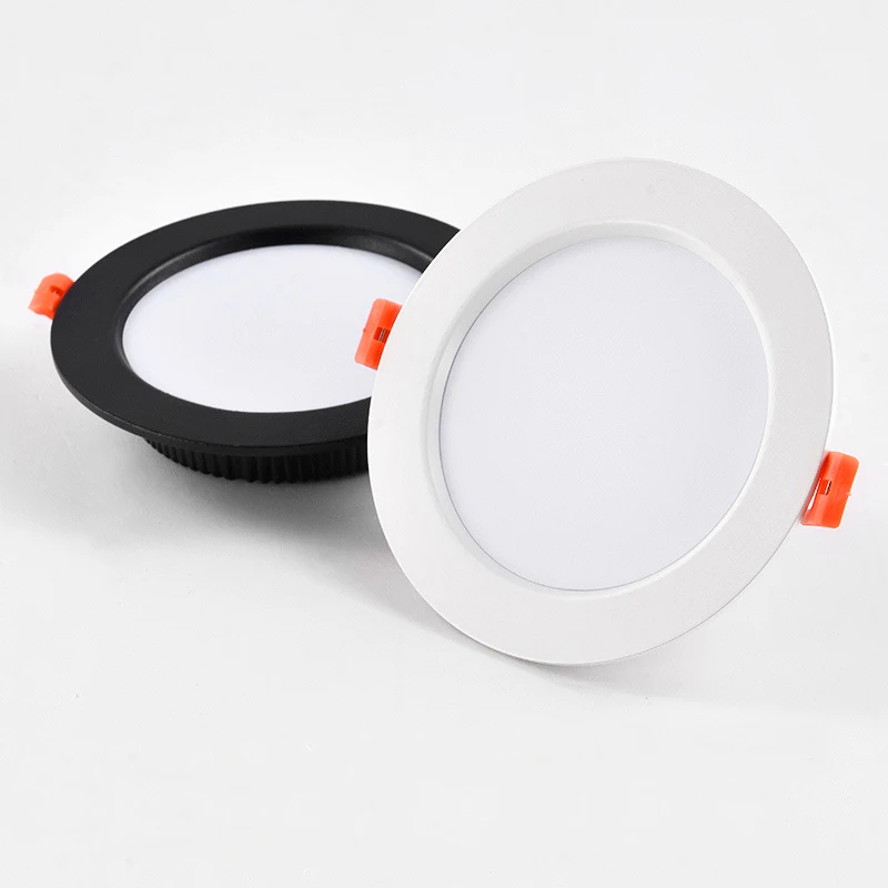 DC 12V LED Downlight Ceiling Light 24V Spotlight 3W 5W 7W 9W 12W Recessed Grille Ultra-thin Safety Voltage Round black white