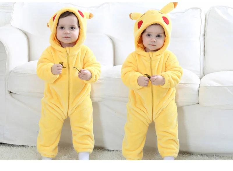 Macacão com capuz pokemon Pikachu Snorlax macacão de bebê infantil macacão  unissex macacão de desenho animado bonito roupa para casa macacão roupas  infantis - AliExpress