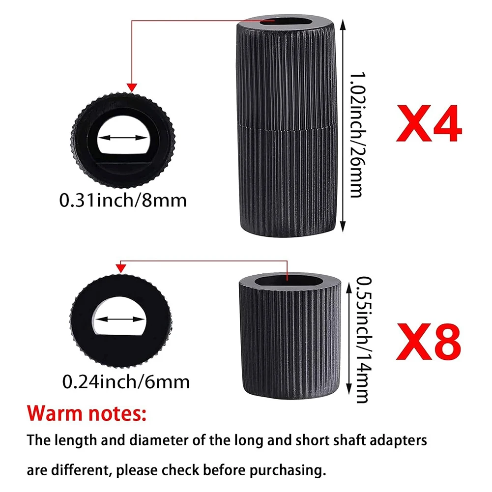 Manopole Forno E Piano Cottura Spares2go - Bianche Universali Con Adattatori, Confezione Da 4 Pezzi - Foto 4