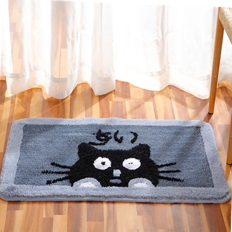 

Square Design Bath Mat Bathroom Carpet Cashmere Absorbent Carpet Bathroom Doorway Carpet Bathroom And Bathroom Floor Bath Mat