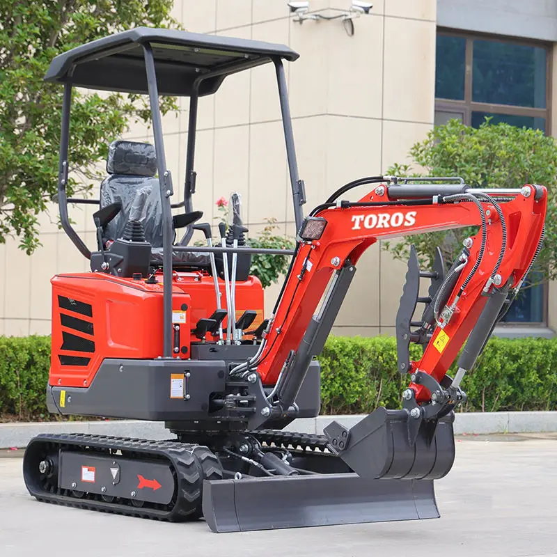 Price 1800kg Mini Digger Machine Garden Farm Excavator Multifunctional Hydraulic Crawler Small Bagger Customize Escavadora