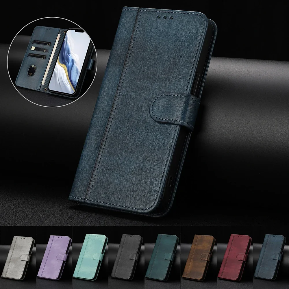 Vintage-Style Leather Phone Wallet Case Cover