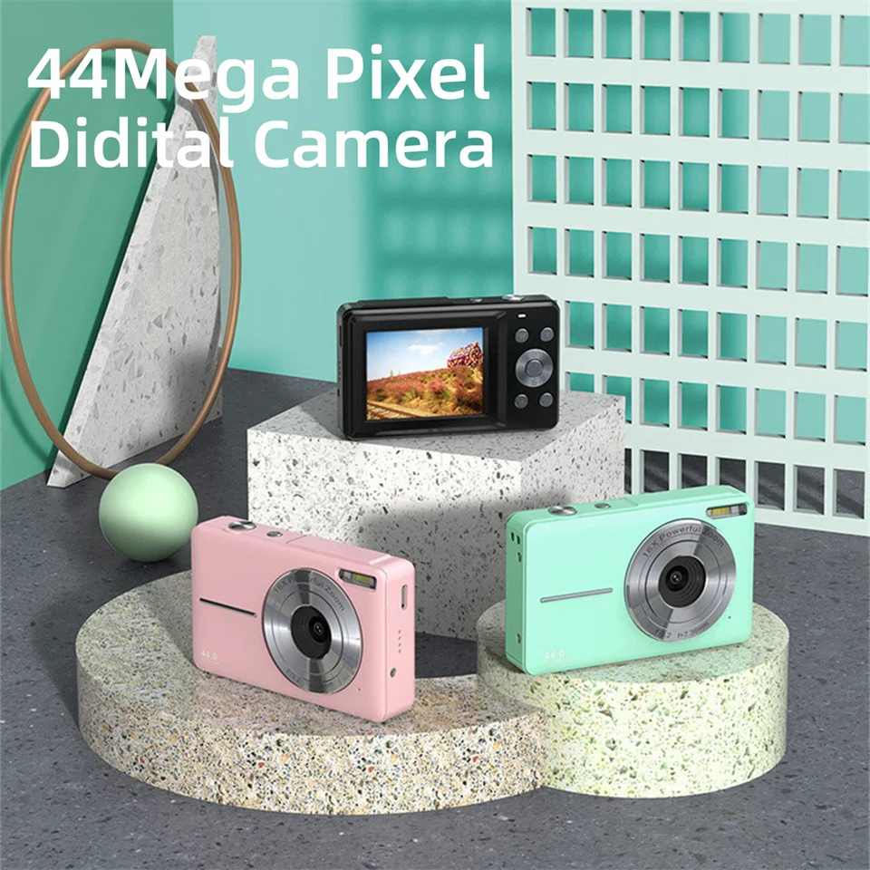 Compactas Cámaras Digitales, 48MP 1080P HD Camara Fotos 2,4 Pulgadas  Recargable Cámara con Zoom 16X Camara Compacta para  Principiantes,Niño,Adulto(Azul) : : Electrónica