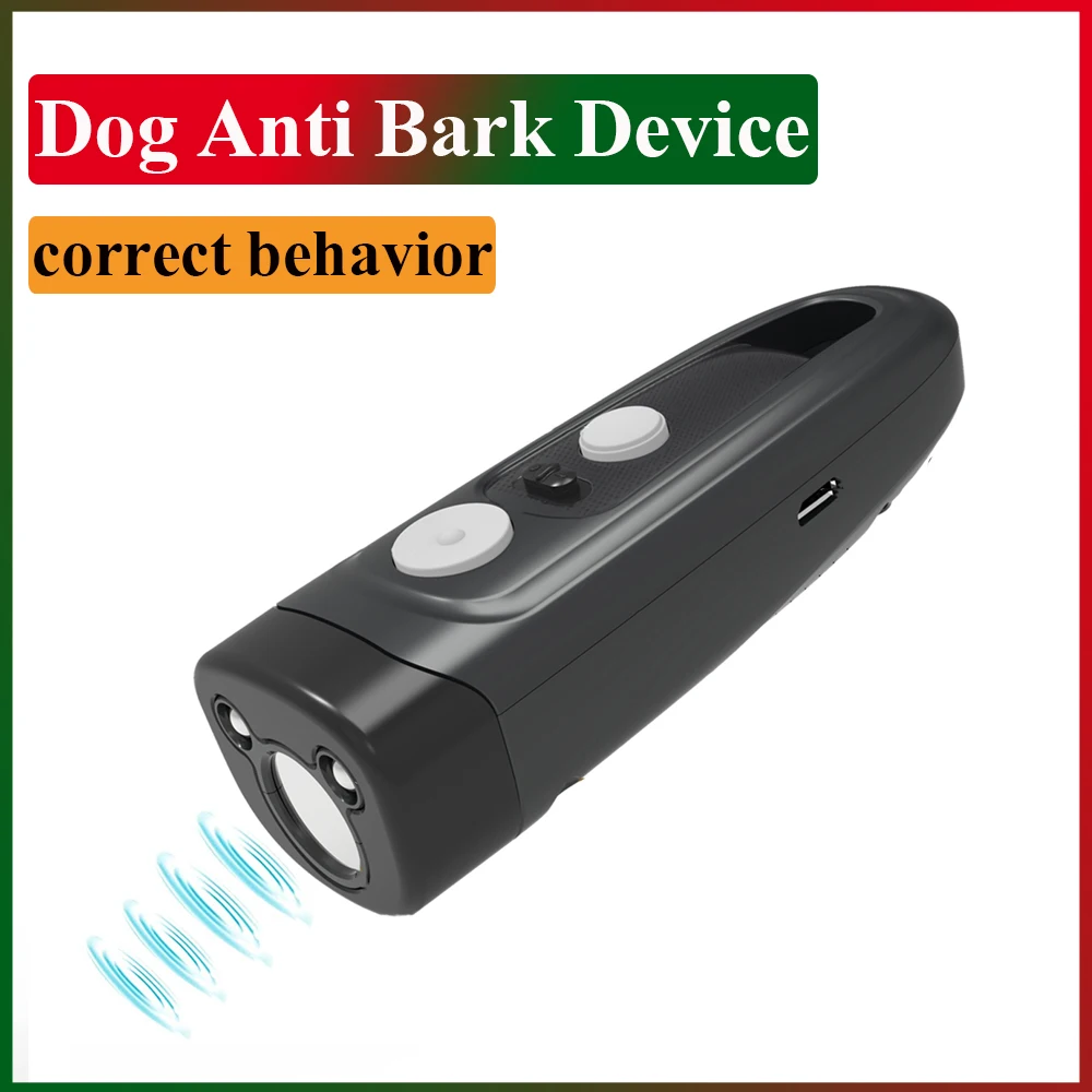 Dog Anti Bark Training Device For Correcting Dog Pet Behavior With