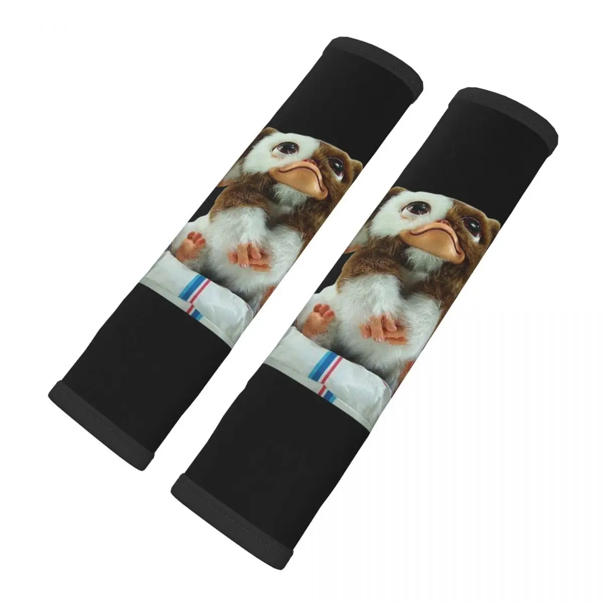Gremlins Gizmo Car Seat Belt Pads 2 Pack Adjustable Horror Monster Sci Fi Movie Seatbelt Shoulder Strap Covers