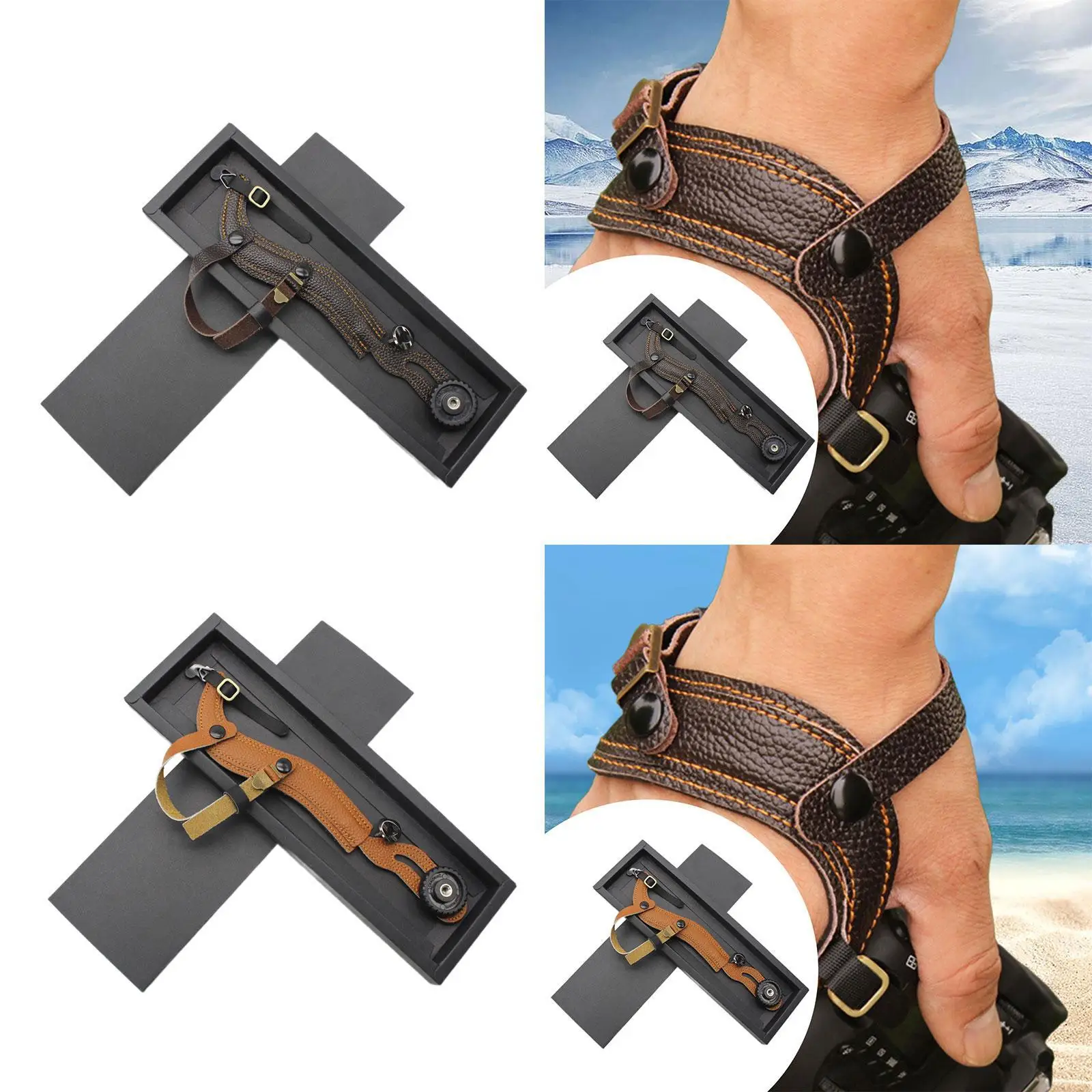 카메라 손목 스트랩, 손목 스트랩 매는 밧줄, 인체 공학적 디자인, 실용적인 사진 액세서리 DSLR 카메라 용 퀵 릴리스