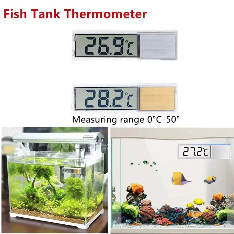 Aquarium Thermometer Electronic LCD Digital Fish Tank Temperature