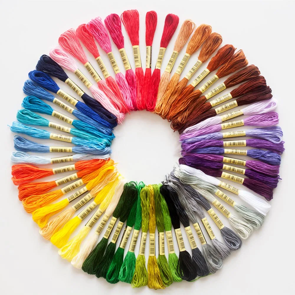 Description Picture 3 of item50 Anchor Similar Cross Stitch Cotton Polyester Embroidery Thread Floss Sewing Skeins Craft Not Repeat