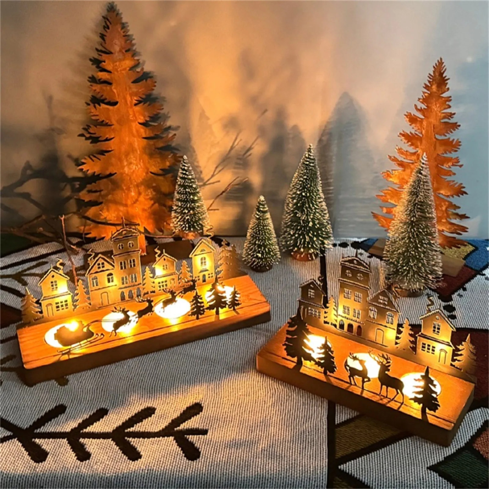 for Wedding Advent Candle Holder Advent Wreath Tea Light Holder Candle Holder Christmas Candle Tray Metal With Wooden Candle Tin