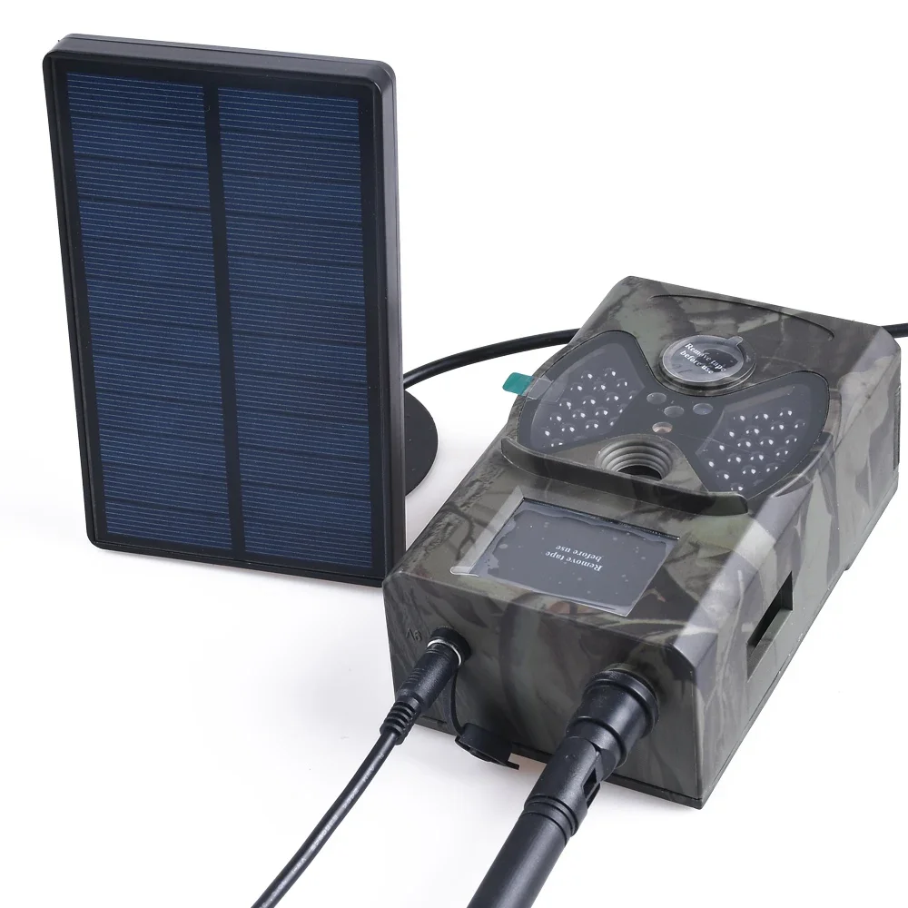Hunting Camera Solar Panel Charger Battery External Power For SUNTEK Trail Cameras HC300M HC300 HC700M/G/A Wildlife Camera