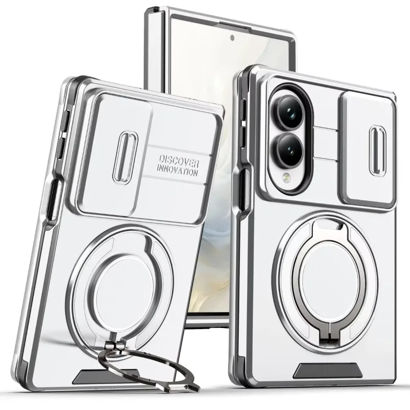 Luxurious Scratch-Resistant and Durable Armor Case with Sliding Camera Cover