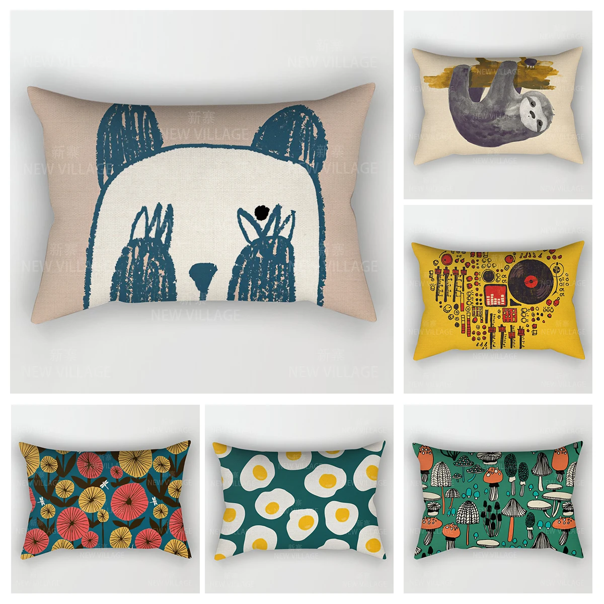 

Современный декоративный чехол для подушки для дома, декор для гостиной, наволочка 48*74 для детской подушки 30x50 см 40x60 см 50x70 см с мультяшным рисунком