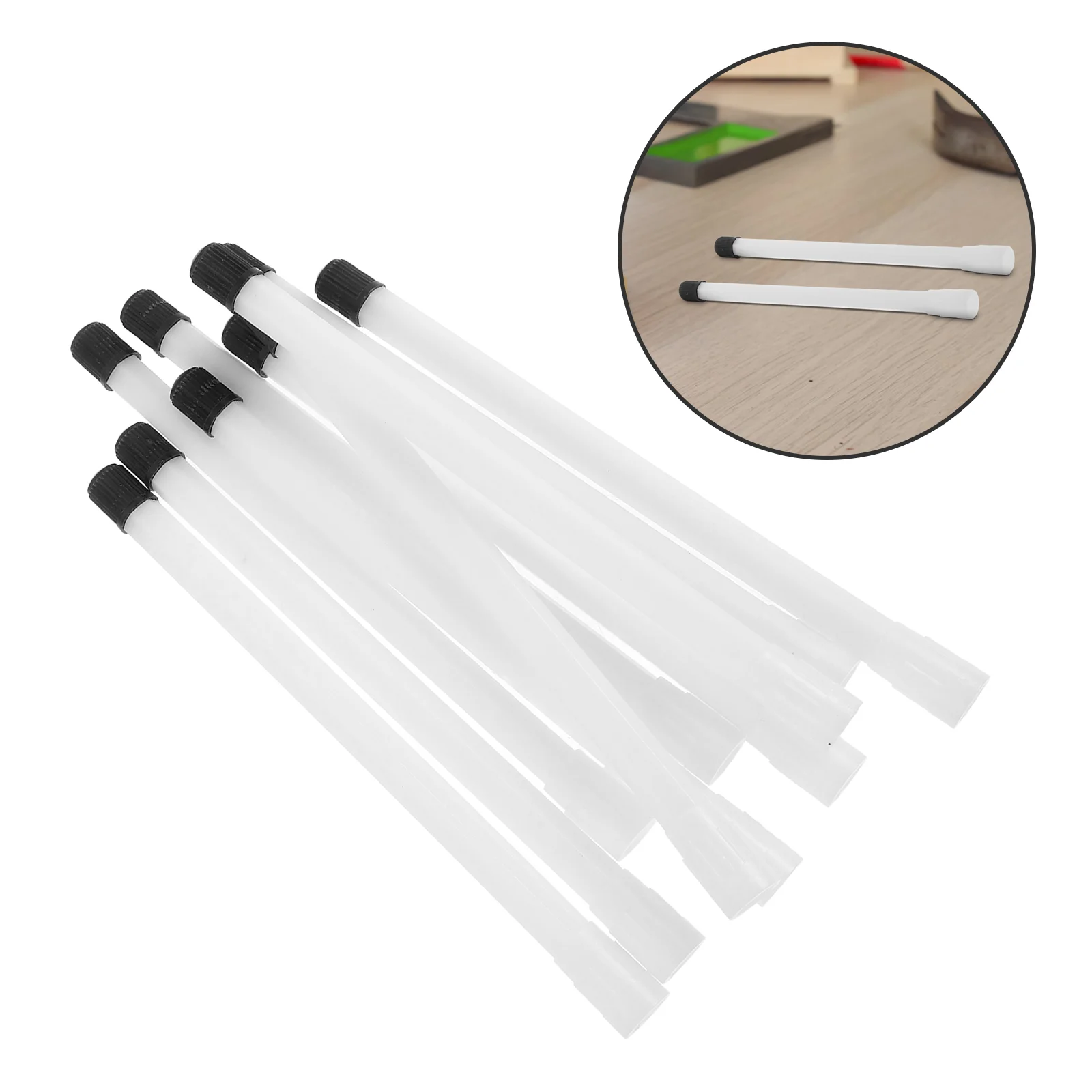 10PCS 150mm White Plastic Tire Valve Extension Rods Fits Most Valves Easy Inflation Saves Time Effort Tire Repair Tools